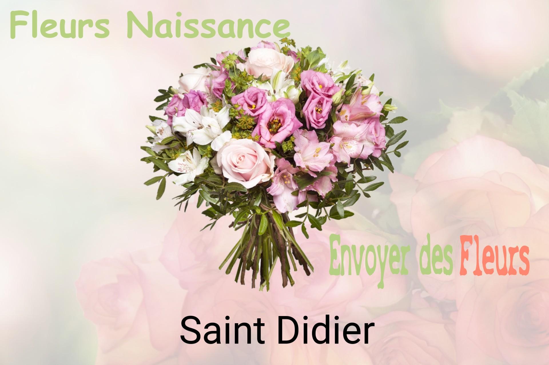 Bouquet de fleurs de naissance livré à Saint-Didier